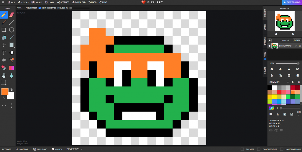 Get started with Pixel Art with pixilart.com